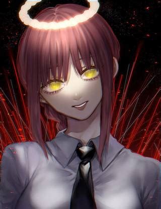 Makima Chainsaw Man Matte Finish Poster Paper Print - Animation ...