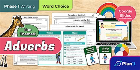 Phase 1 Writing: Word Choice: Adverbs