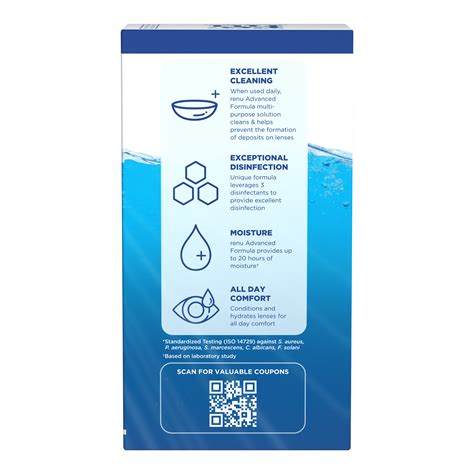 Buy Renu Contact Lens Solution, Advanced Formula Triple Disinfectant ...