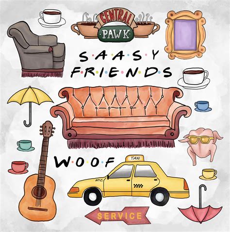 Friends TV show Illustration design on Behance | Friends illustration ...