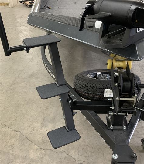 Winch mount triple step boat trailer steps MADE IN USA | eBay