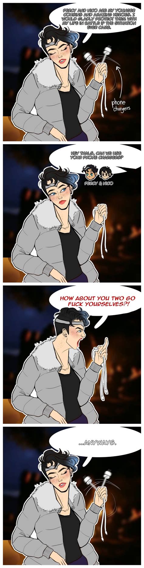 Thalia Grace | Percy jackson comics, Percy jackson fanfic, Percy ...