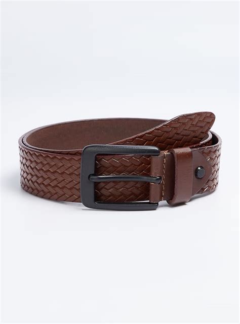 Buy Men Textured Leather Casual Belt Online at just Rs. 699.0 ...