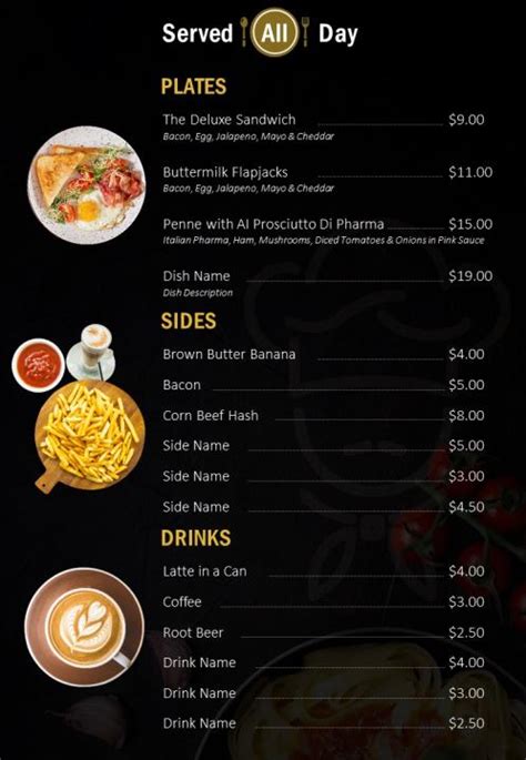 Image result for Two-Page Menu