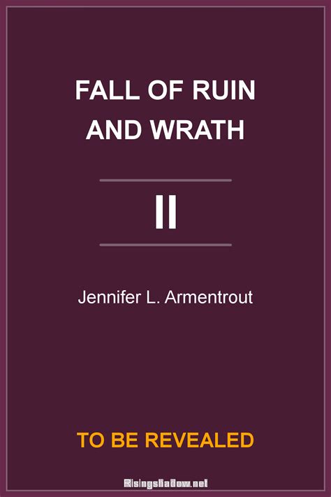 Release Date / Fall of Ruin and Wrath Book 2