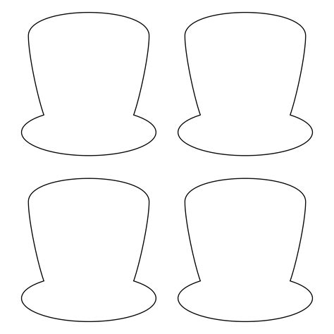 Image result for Top Hat Pattern Template