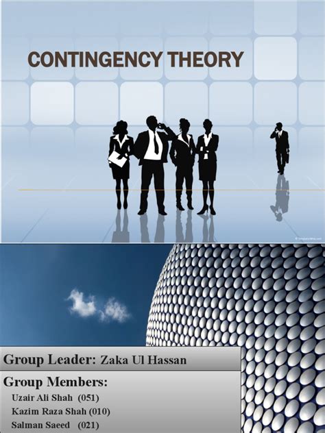 Contingency theory Overview 的图像结果