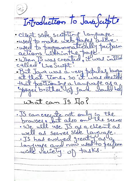 Image result for JavaScript Short Notes PDF