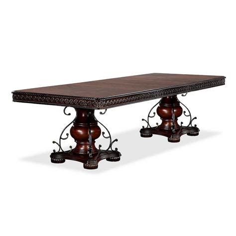 Furniture of America Baburam Traditional Cherry 120-inch Dining Table ...