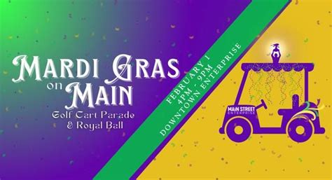 Mardi Gras on Main 2025: Golf Cart Parade & Royal Ball, Railroad St ...
