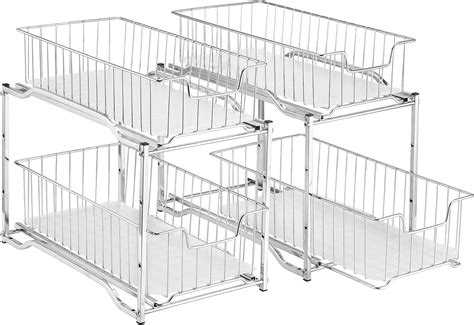 Buy Simple Trending 2 Pack Stackable 2 Tier Under Sink Cabinet ...