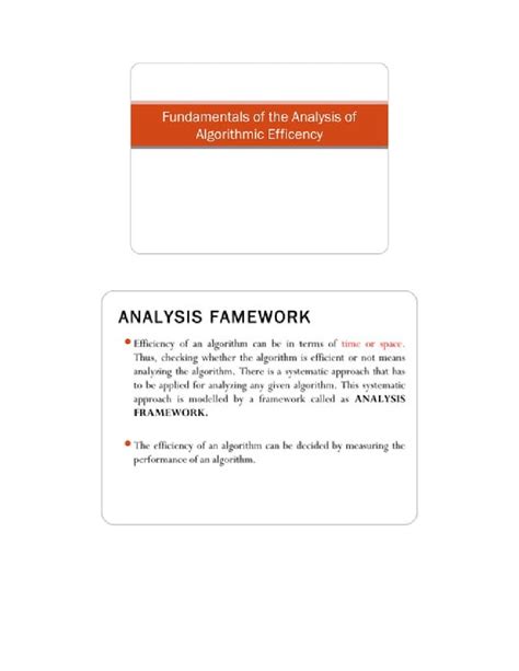 Unit1 analysis framework ppt - Fundamentals of the Analysis of ...