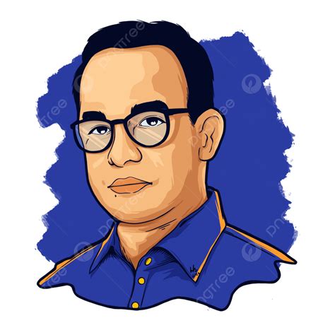 A Gentleman Wearing Blue Collar Shirt Illustration, Gentleman ...