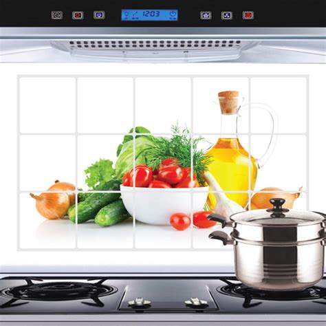 JAAMSO ROYALS Removable Kitchen Oil Proof Decal Sticker Heat-Resistant ...