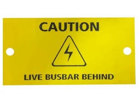 Metal Labels - Traffolyte Caution Label Manufacturer from Mumbai
