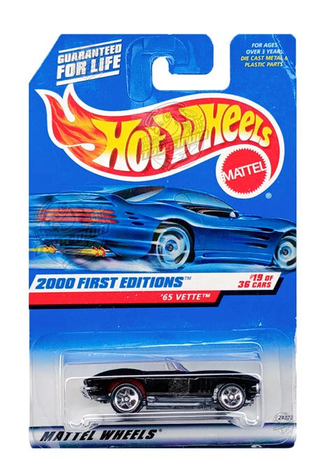 EXCLUSIVES Hot Wheels 2000 First Editions '65 Vette - Black - 1999 Car ...
