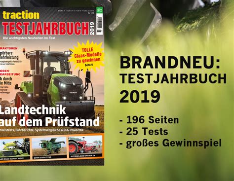 Jetzt NEU: traction TESTJAHRBUCH 2019 | agrarheute.com
