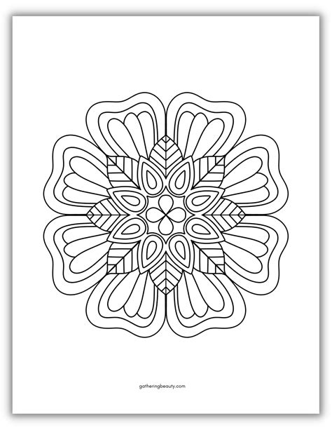 Mandala Colouring Pages — Gathering Beauty