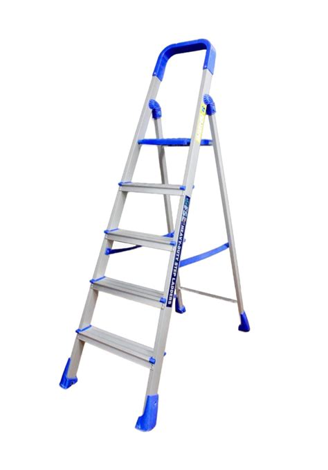FSL+ Heavy Duty Foldable 5 Step Ladder with Non Skid Shoes, Smart ...