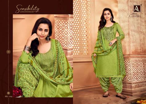 Alok Gaurika Catalog Exclusive Party Wear Patiyala Dress Materials