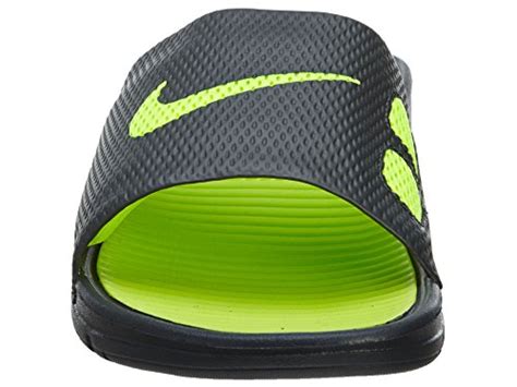 Buy Nike Men's Benassi Solarsoft Slide Anthracite/Volt Sandal 12 D ...