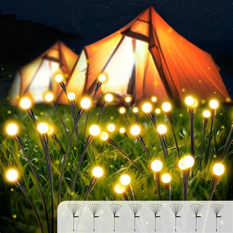 Gardtech New Upgraded Solar Firefly Lights Outdoor Waterproof, Solar ...
