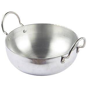 Tosaa - TPAK11 Premium Aluminium Kadhai, 1.5 Litres/19mm, Silver ...
