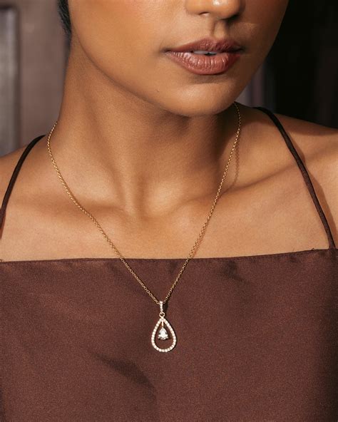 Teardrop Zircon Pendant – Zisthi.com