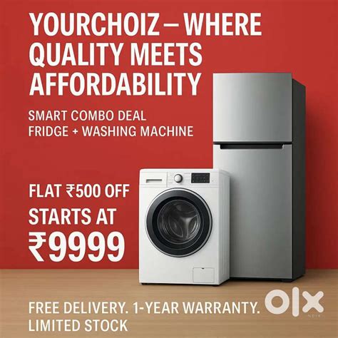 YourChoiz offers a premium double door fridge & frontload washer combo ...