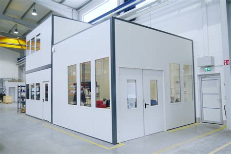 Measuring room and office units for the company HKS Dreh-Antriebe GmbH ...