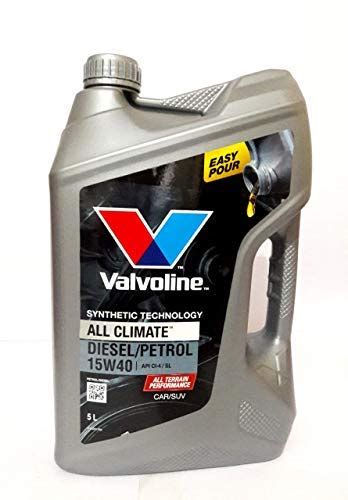 Valvoline All Climate 15W-40 Engine Oil for Diesel, Petrol Engines (5 L ...