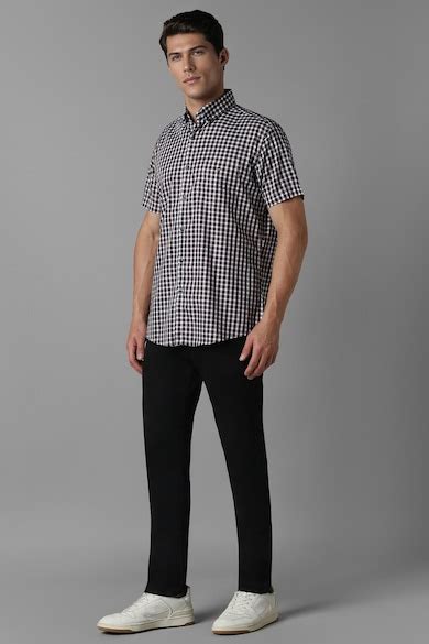 Buy Men Multi Slim Fit Check Half Sleeves Casual Shirt Online ...