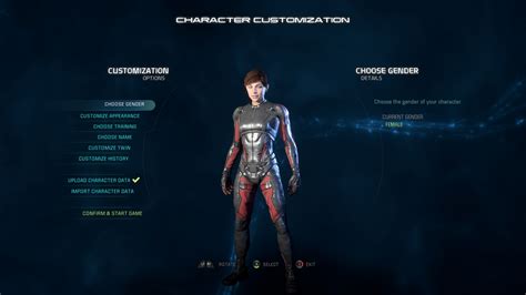 Mass Effect Andromeda Character Creation: training, classes, profiles ...
