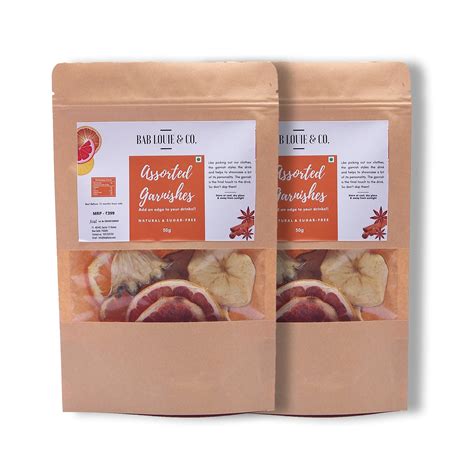 Dried Assorted Garnish for Cocktails, 50 gm (Pack of 2) – Bablouie and Co