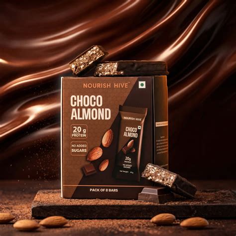 Choco Almond Pro 20g Protein- Pack of 8 – Nourish Hive