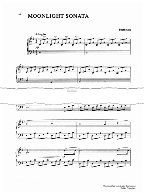 Moonlight Sonata (Piano Sonata No. 14 in C-Sharp Minor, Op.27 No.2 ...