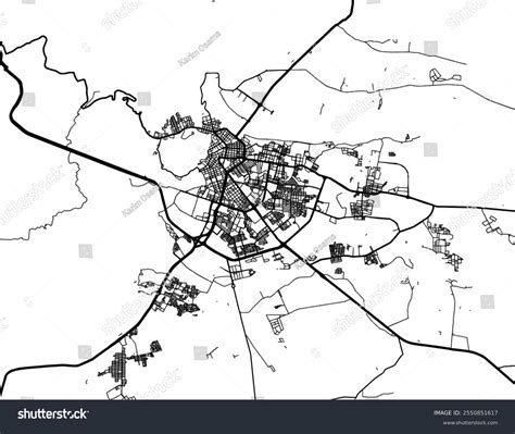 Vector City Map Villavicencio Colombia Black Stock Vector (Royalty Free) 2550851617 | Shutterstock