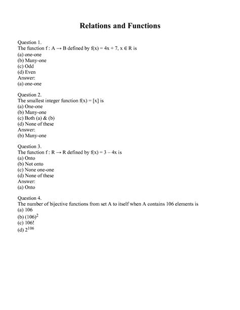Image result for Relation and Function Problems
