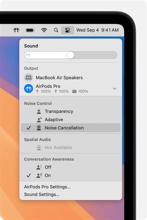 Active Noise Cancellation and Transparency modes for AirPods - Apple ...