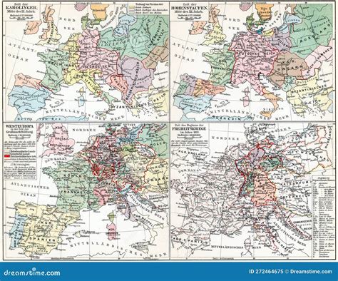 Maps of Europe during the Hohenstaufen Dynasty, Carolingian Dynasty, Age of Enlightenment and ...