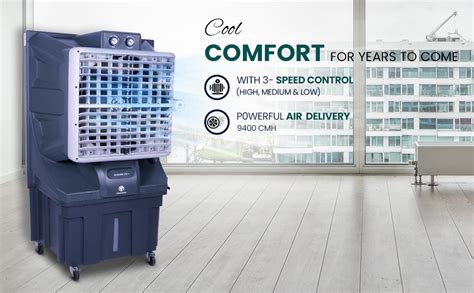 Novamax Gloster 125 Plus Air Cooler with Auto-Swing Technology, High ...