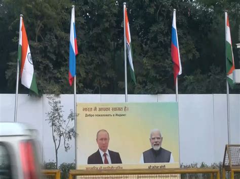 Flex boards, flags welcoming Russian President Vladimir Putin installed ...