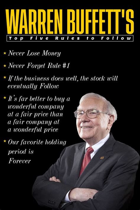Warren Buffett's Top Five Rules to Follow | Warren buffett quote on ...