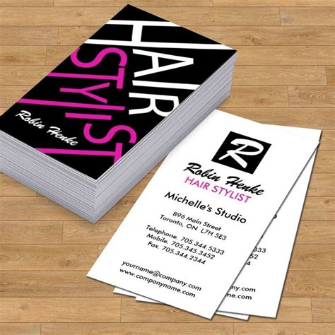 Hair Stylist Business Cards 的图像结果