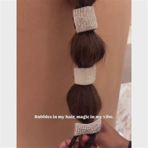 Embellished Beads Ponytail Holder - Silver – Hair Drama Company