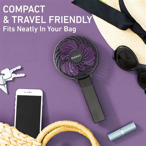 Personal Fans: Holmes 4” On-The-Go Personal Fan with Clip – 3 Speed ...