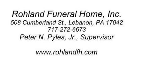 We want to thank Peter and his team at Rohland Funeral Home for their ...
