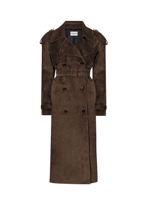 Brown Suede Trench Coat – de Savary London