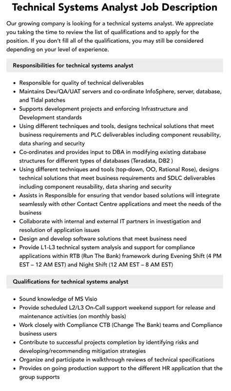 Image result for Technical Analyst Job