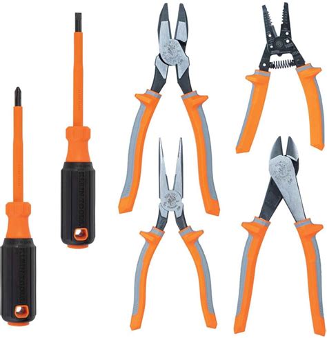 KLEINTOOLS Klein Tools 9418R 1000V Insulated Tool Set with Side India ...